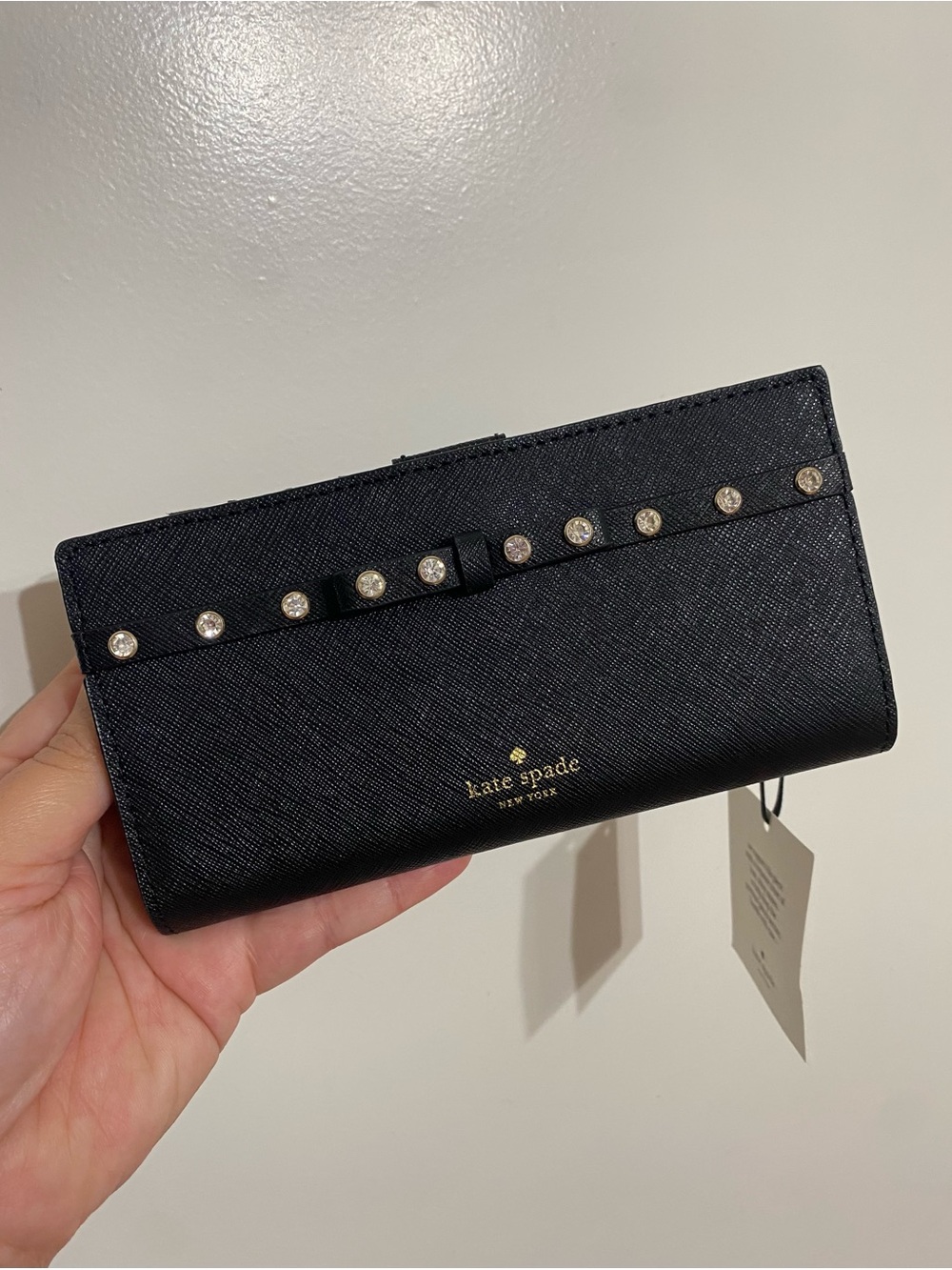 NWT! Kate Spade Laurel Way Bejeweled Stacy Wallet